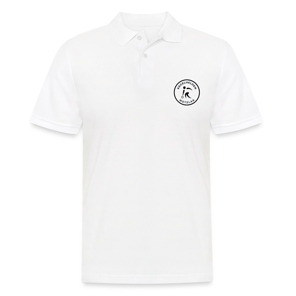 Kegelhelden Poloshirt - weiß