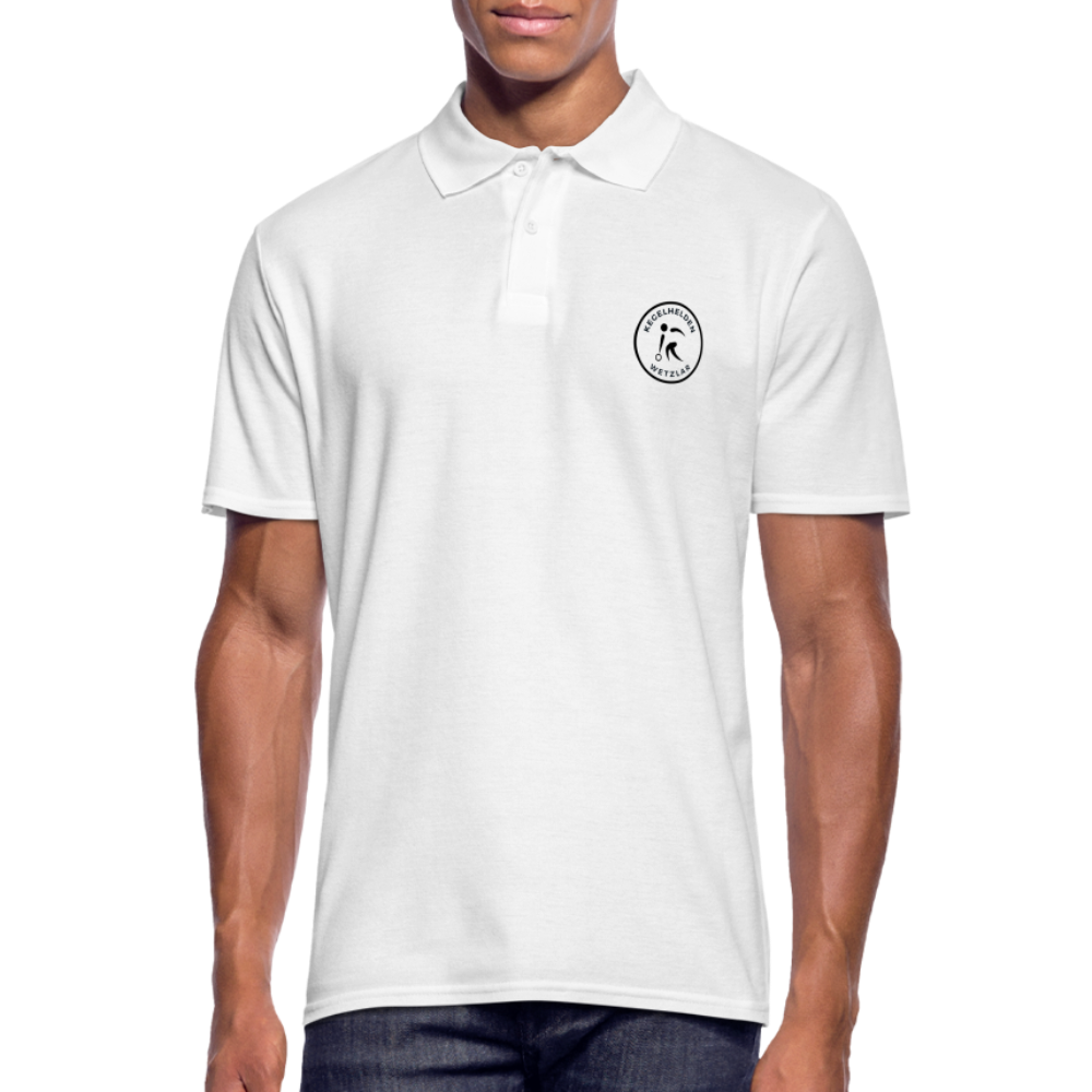 Kegelhelden Poloshirt - weiß
