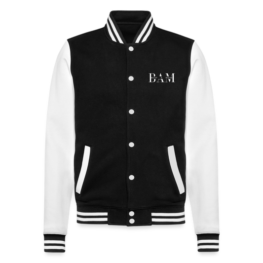 BAM College-Jacke - Schwarz/Weiß