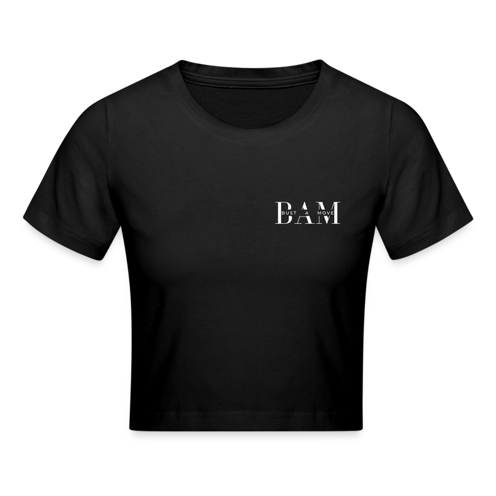 BAM Crop-Top (kleines Logo) - Schwarz