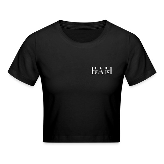 BAM Crop-Top (kleines Logo) - Schwarz