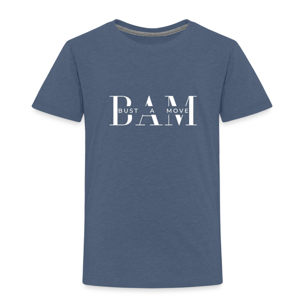 Kinder Premium T-Shirt - Blau meliert