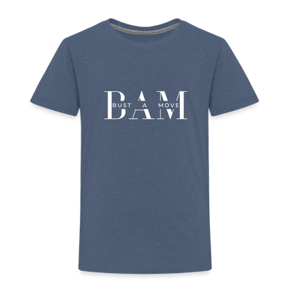 Kinder Premium T-Shirt - Blau meliert