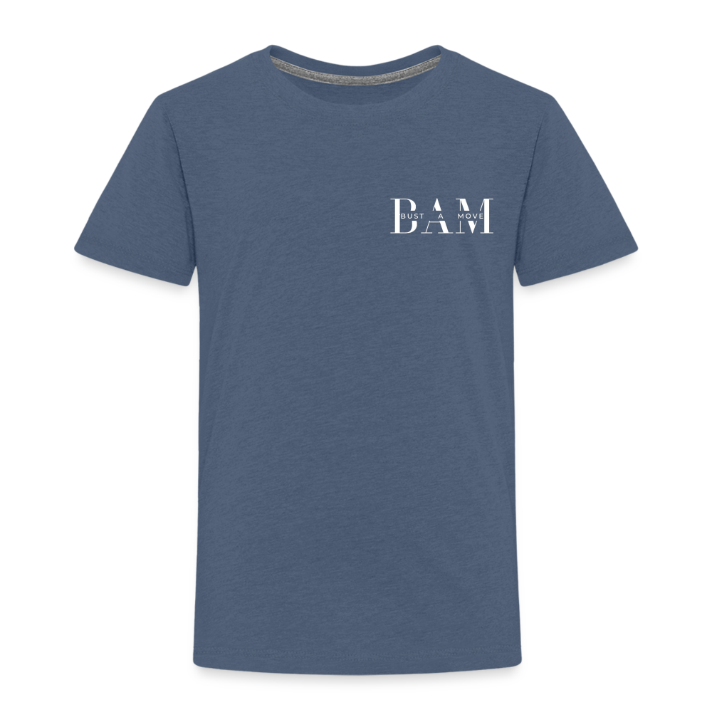 Kinder Premium T-Shirt - Blau meliert