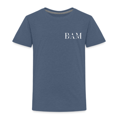Kinder Premium T-Shirt - Blau meliert