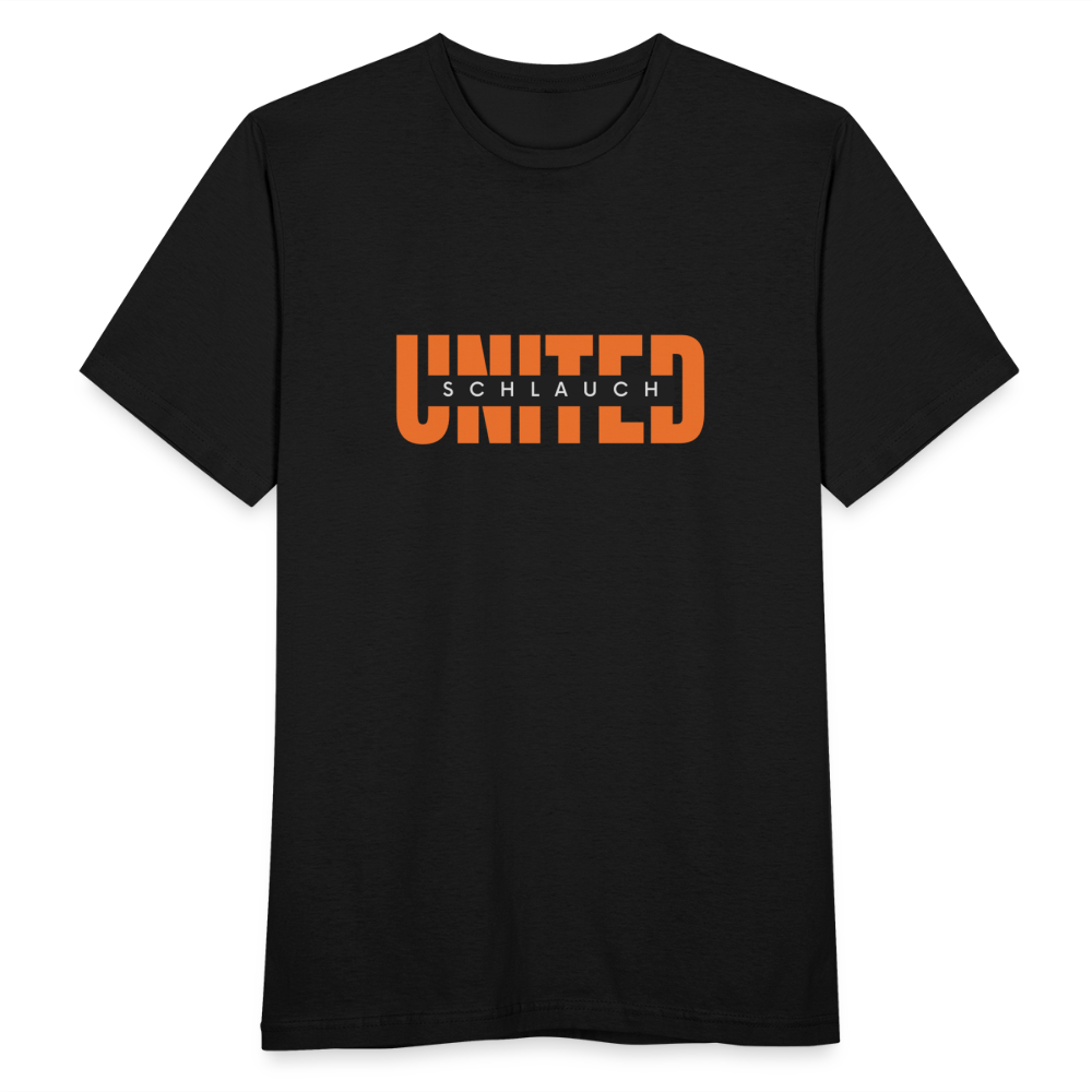 Schlauch United  T-Shirt - Schwarz