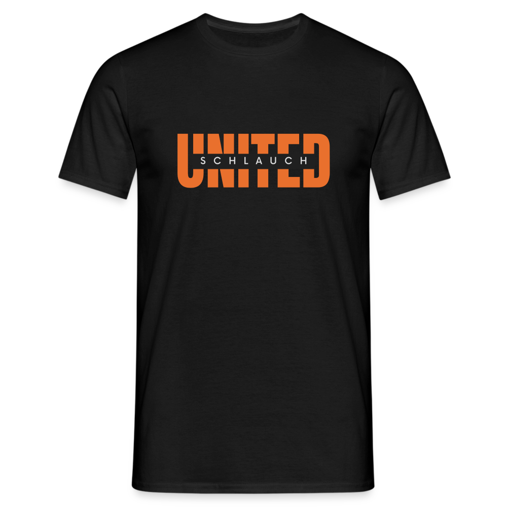 Schlauch United  T-Shirt - Schwarz