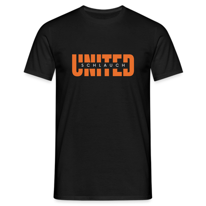 Schlauch United  T-Shirt - Schwarz
