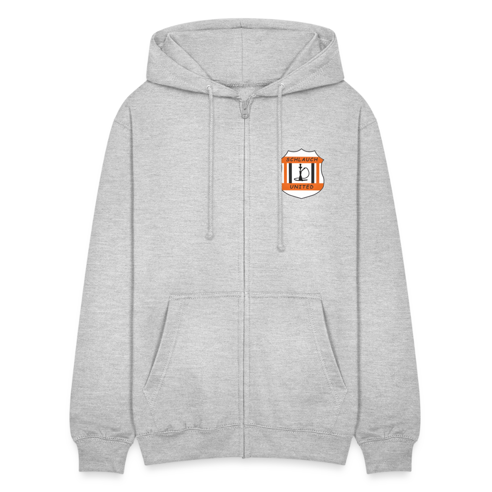 Schlauch United Sweatjacke - Hellgrau meliert