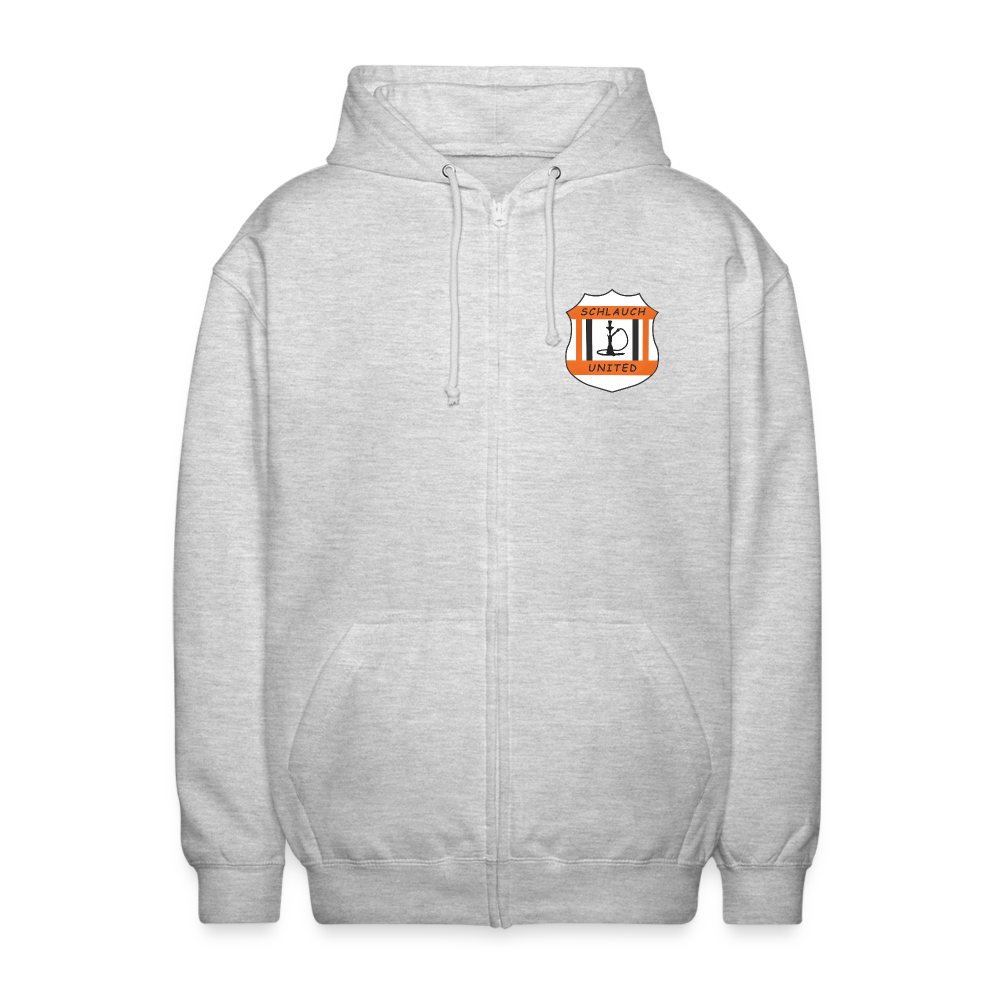 Schlauch United Sweatjacke - Hellgrau meliert