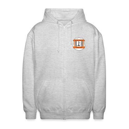 Schlauch United Sweatjacke - Hellgrau meliert
