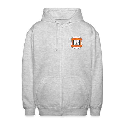 Schlauch United Sweatjacke - Hellgrau meliert