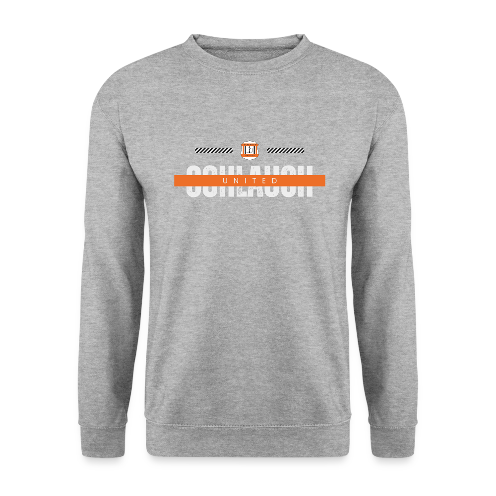 Schlauch United Unisex Pullover - Weißgrau meliert
