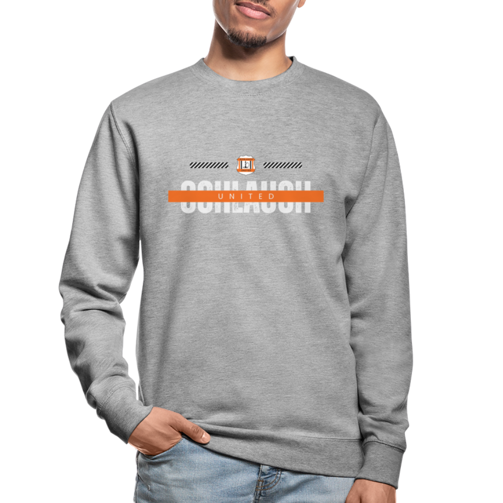 Schlauch United Unisex Pullover - Weißgrau meliert