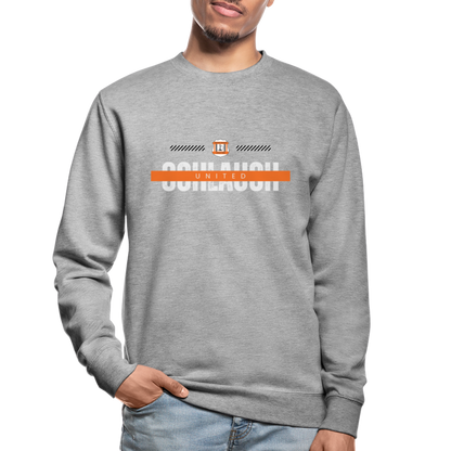 Schlauch United Unisex Pullover - Weißgrau meliert