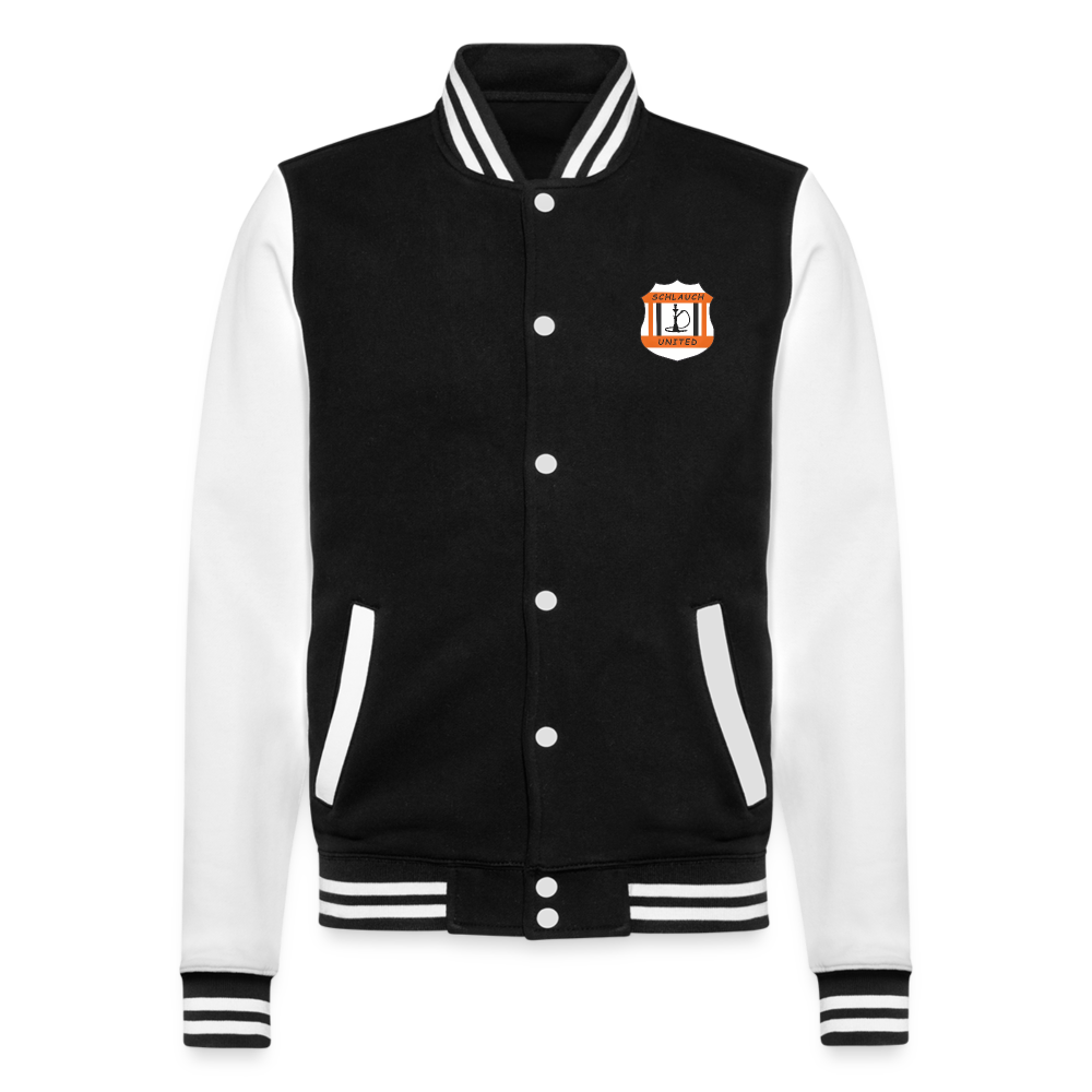 Schlauch United College-Sweatjacke - Schwarz/Weiß