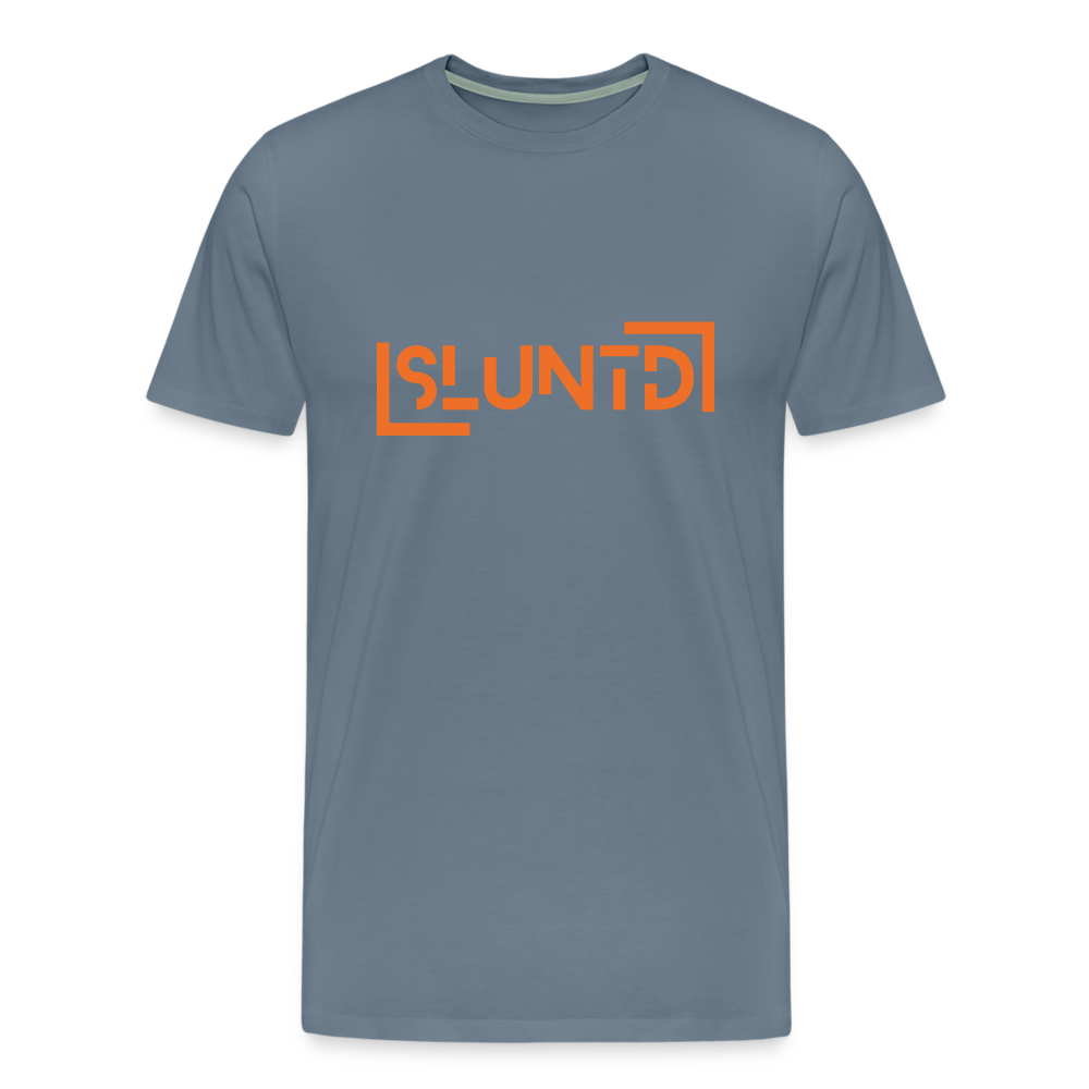 SLUNTD-Technical Art Premium T-Shirt - Blaugrau