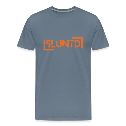 SLUNTD-Technical Art Premium T-Shirt - Blaugrau