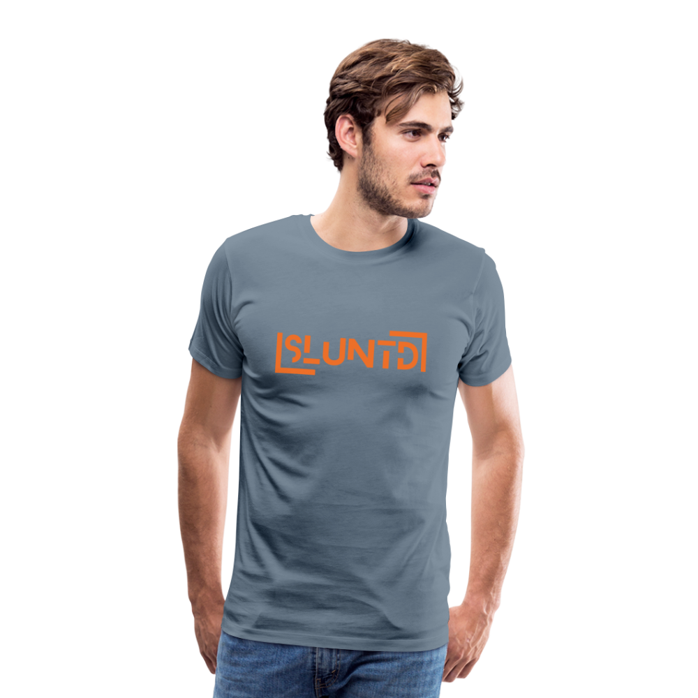 SLUNTD-Technical Art Premium T-Shirt - Blaugrau