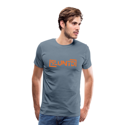 SLUNTD-Technical Art Premium T-Shirt - Blaugrau