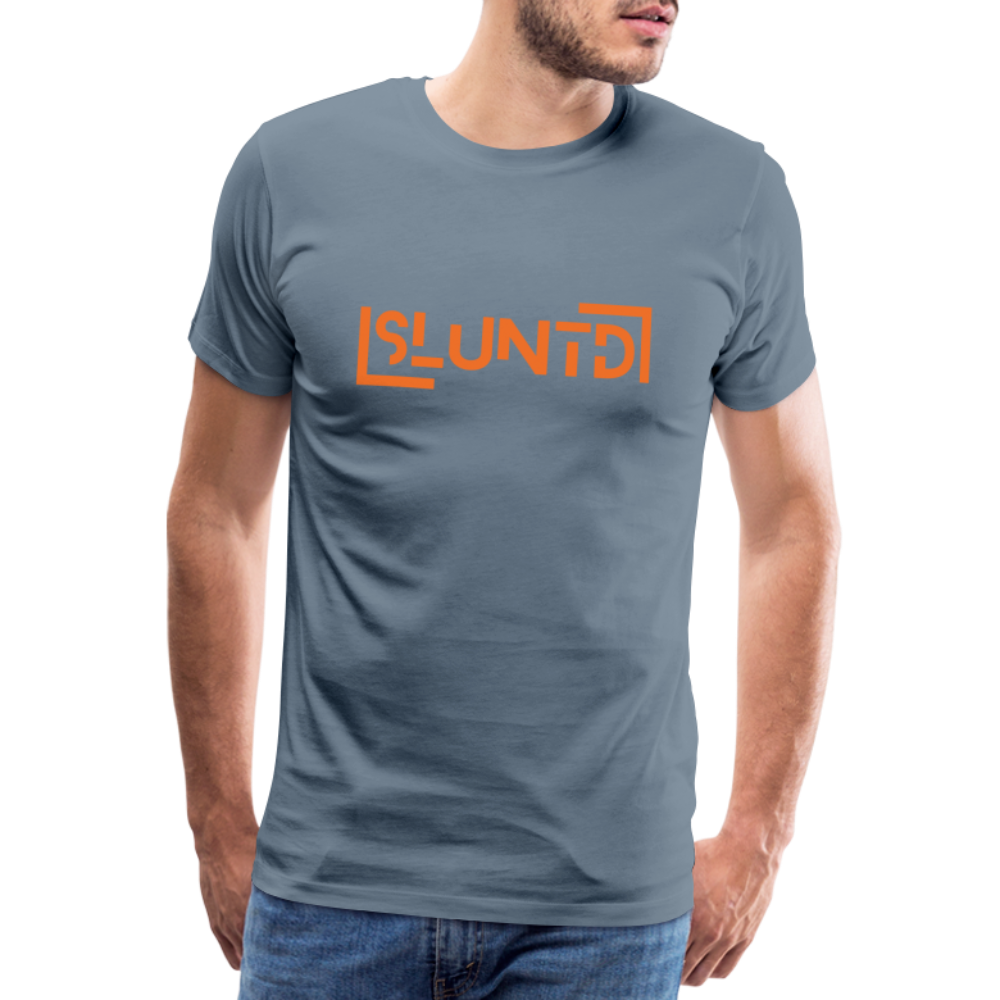 SLUNTD-Technical Art Premium T-Shirt - Blaugrau