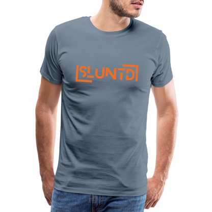 SLUNTD-Technical Art Premium T-Shirt - Blaugrau
