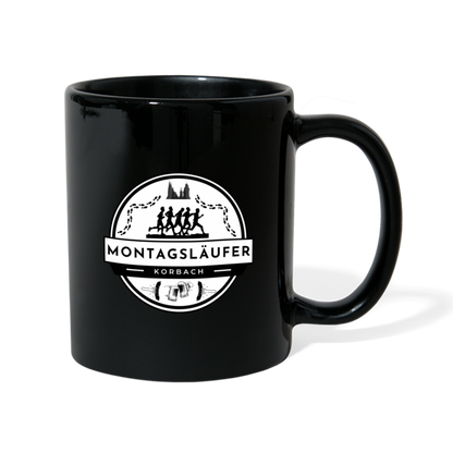 Montagsläufer Tasse - Schwarz