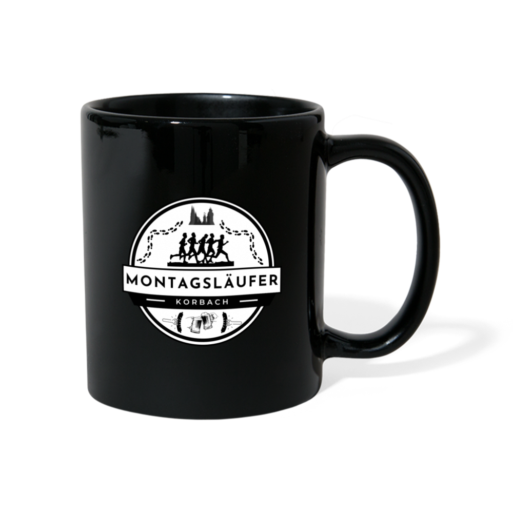 Montagsläufer Tasse - Schwarz