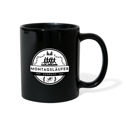 Montagsläufer Tasse - Schwarz