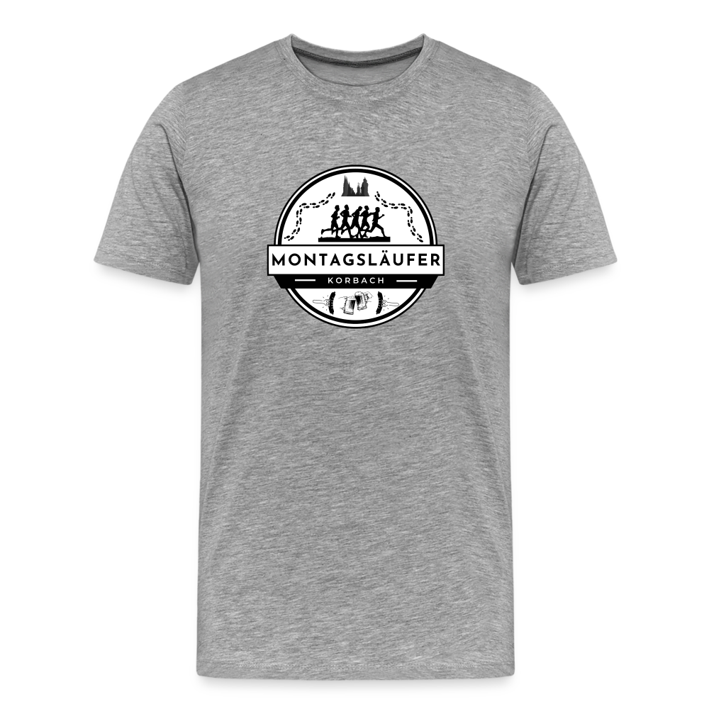 Männer Premium T-Shirt - Grau meliert