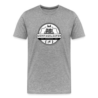 Männer Premium T-Shirt - Grau meliert