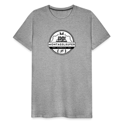 Männer Premium T-Shirt - Grau meliert