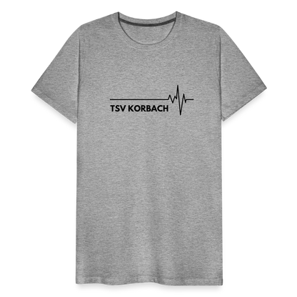 TSV Korbach (Herzschlag) T-Shirt - Grau meliert