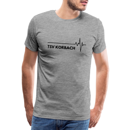 TSV Korbach (Herzschlag) T-Shirt - Grau meliert