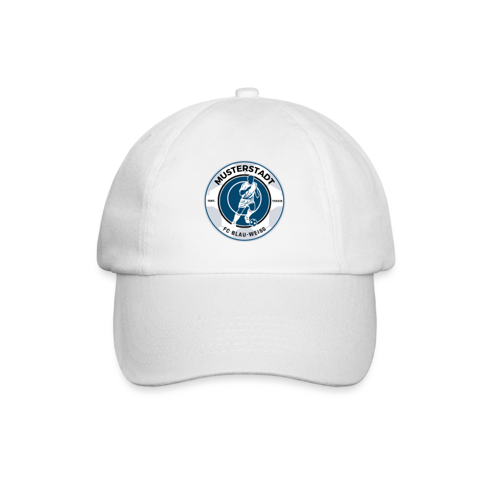 Baseballkappe mit Logo - Weiß/Weiß
