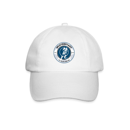 Baseballkappe mit Logo - Weiß/Weiß