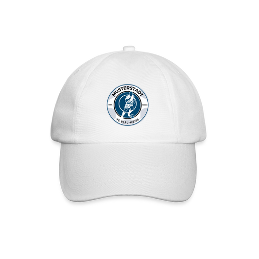 Baseballkappe mit Logo - Weiß/Weiß