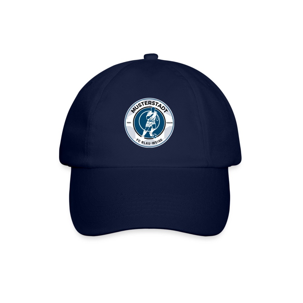 Baseballkappe mit Logo - Blau/Blau