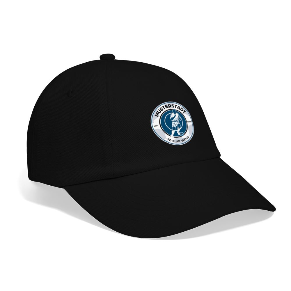 Baseballkappe mit Logo - Schwarz/Schwarz