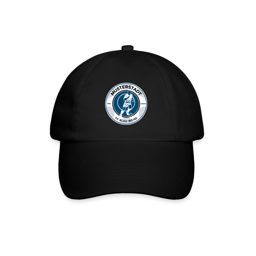 Baseballkappe mit Logo - Schwarz/Schwarz