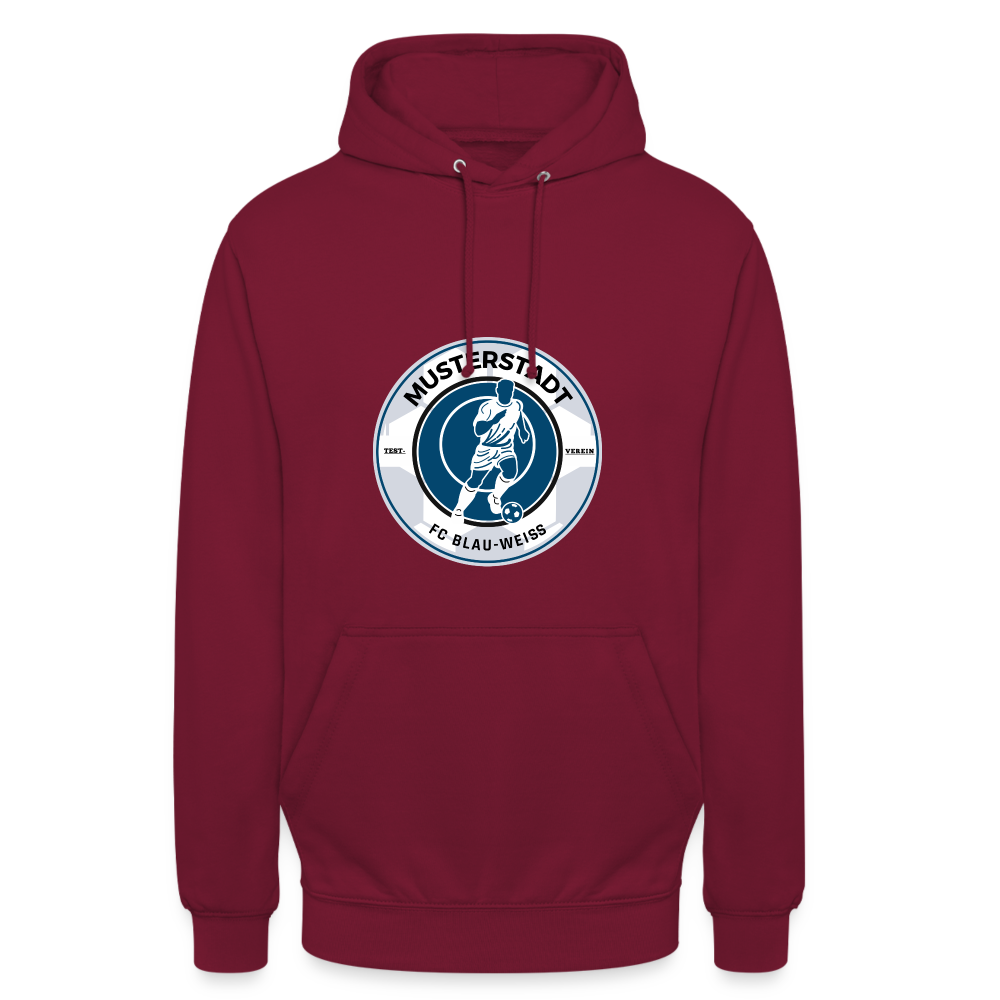 Hoodie mit Logo - Bordeaux