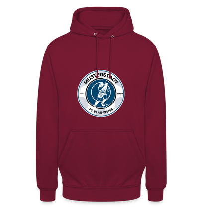 Hoodie mit Logo - Bordeaux