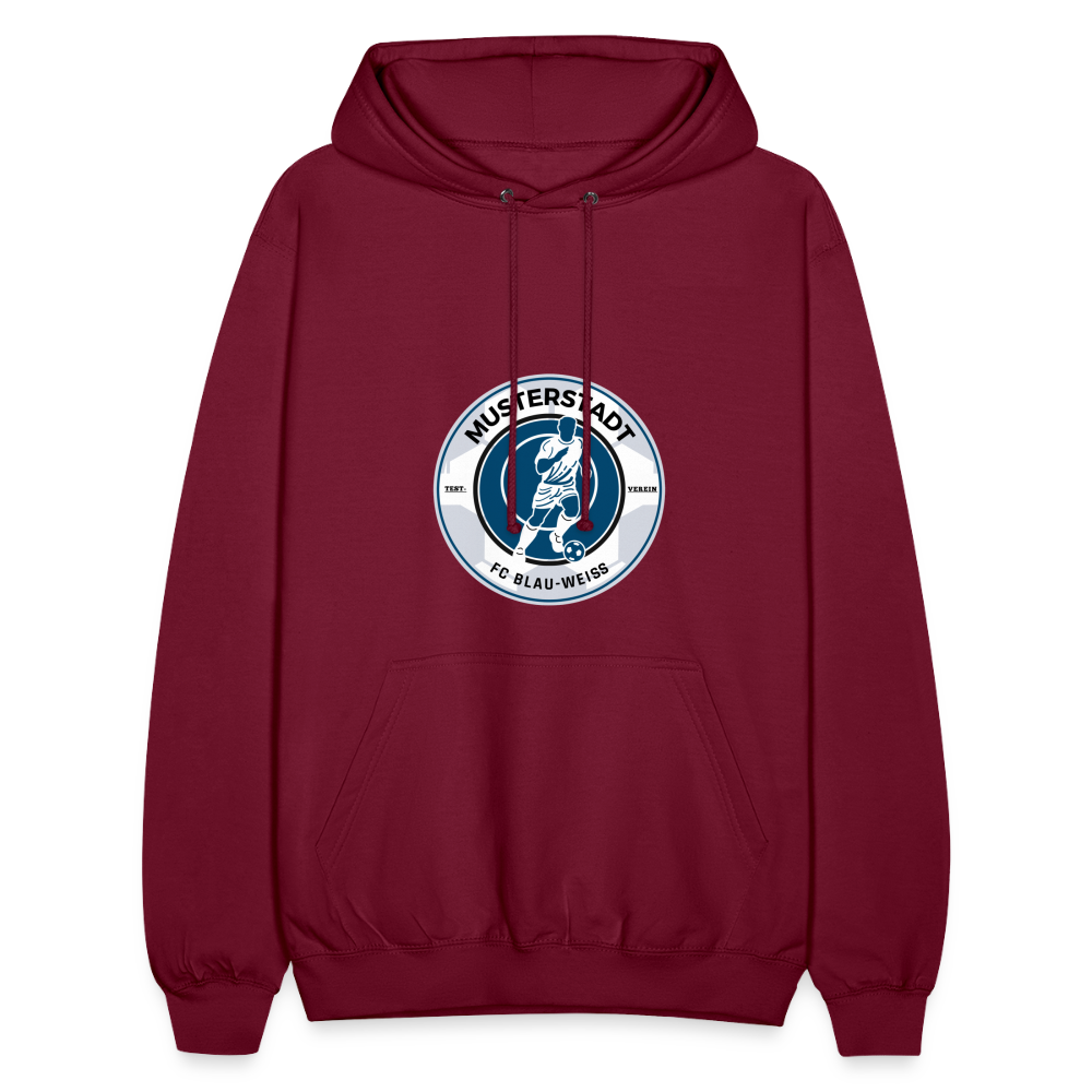 Hoodie mit Logo - Bordeaux