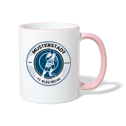 Tasse zweifarbig - Weiß/Pink