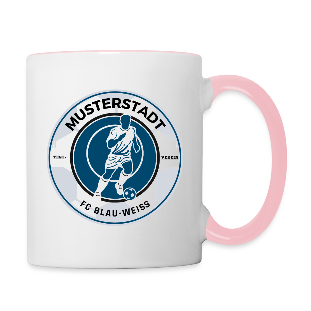 Tasse zweifarbig - Weiß/Pink