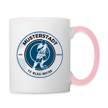 Tasse zweifarbig - Weiß/Pink